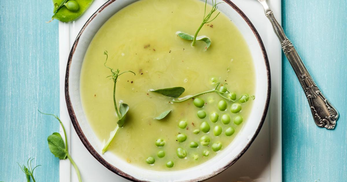 Soupe de petit pois frais | Recette Prince de Bretagne