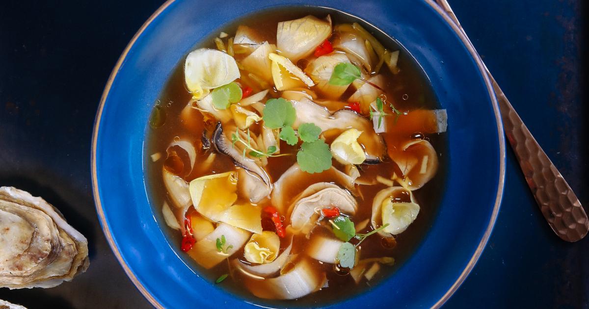 Endives jeunes pousses en bouillon d'huîtres Recette Prince de Bretagne