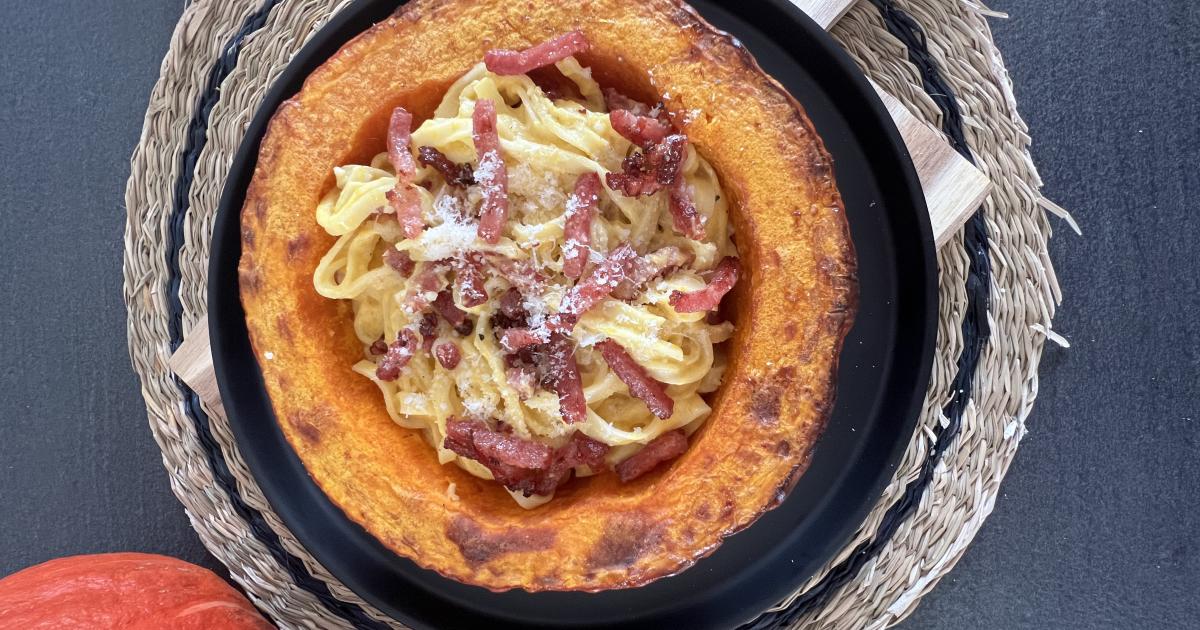 Potimarron à la carbonara | Recette Prince de Bretagne