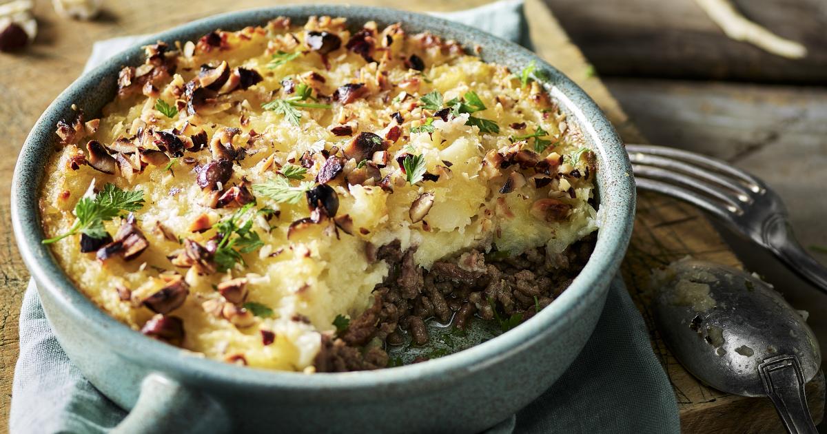 Parmentier de bœuf, panais et noisettes | Recette Prince de Bretagne